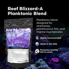 Brightwell Aquatics ReefBlizzard-A – idéal pour poissons planktivores, favorise l’appétit et l’absorption.