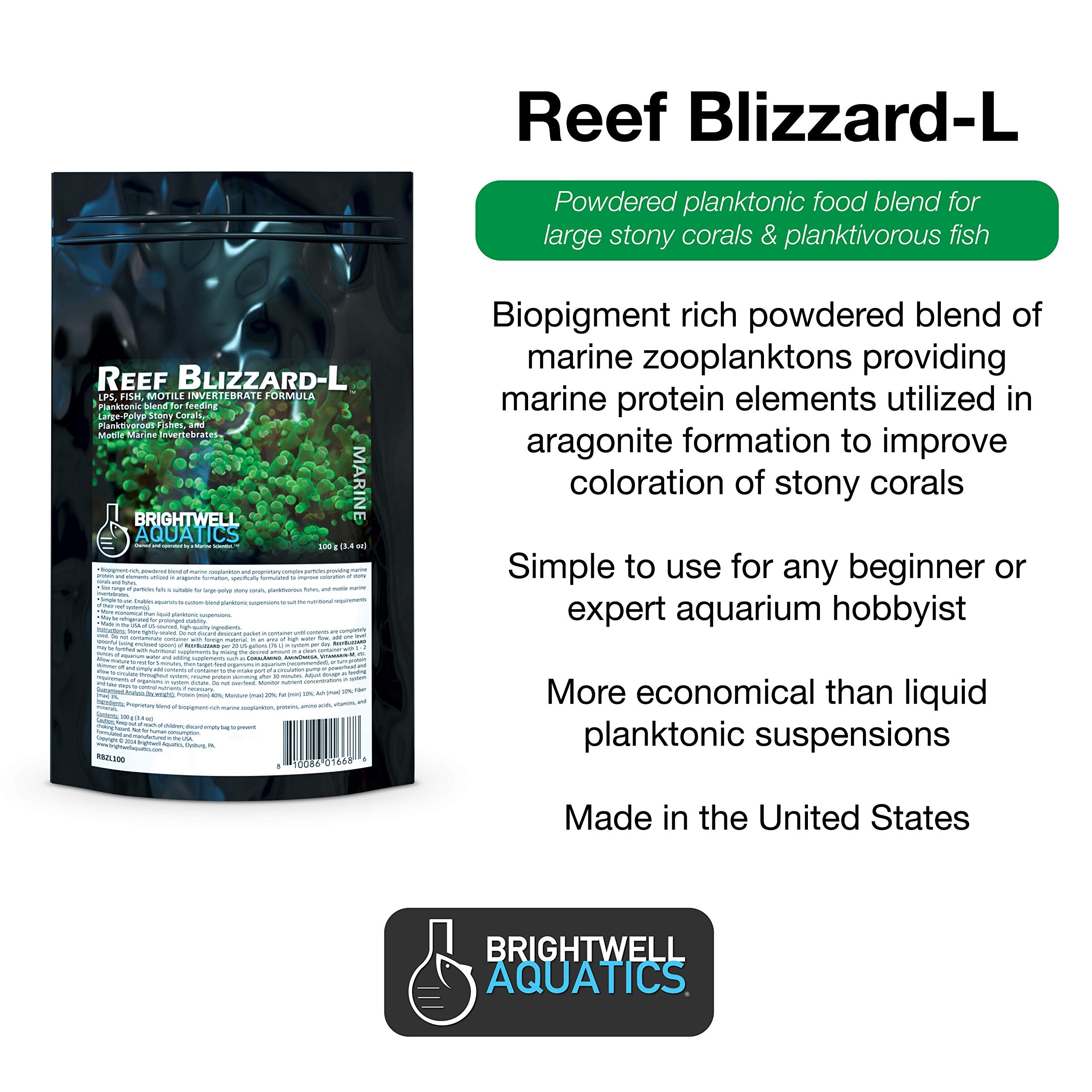 Brightwell Aquatics Reef Blizzard L - zooplancton pour nourrir planctivores