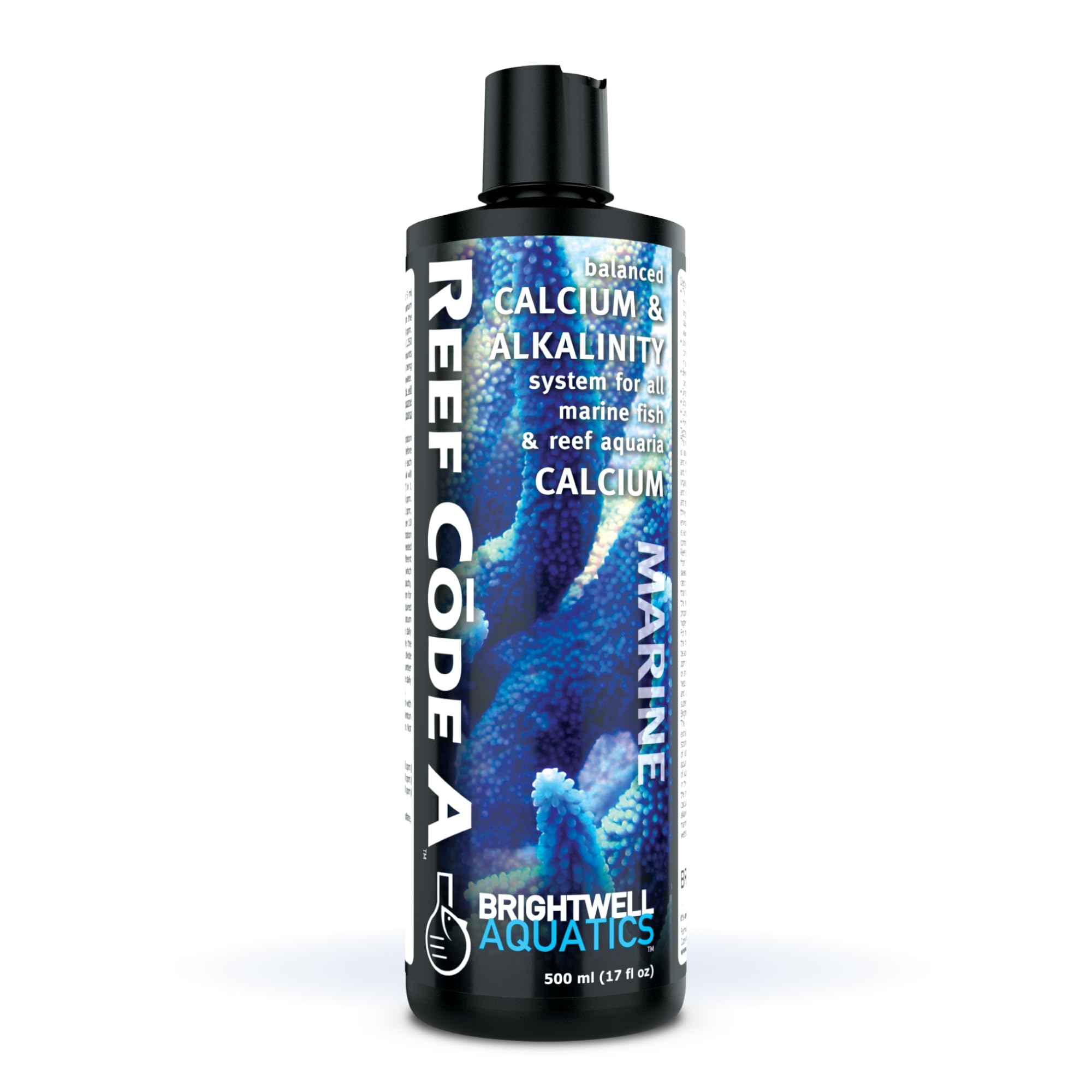 Reef Code A de Brightwell : bouteille-dosage, dosage précis pour l'équilibre calcium et alcalinité dans l'aquarium.
