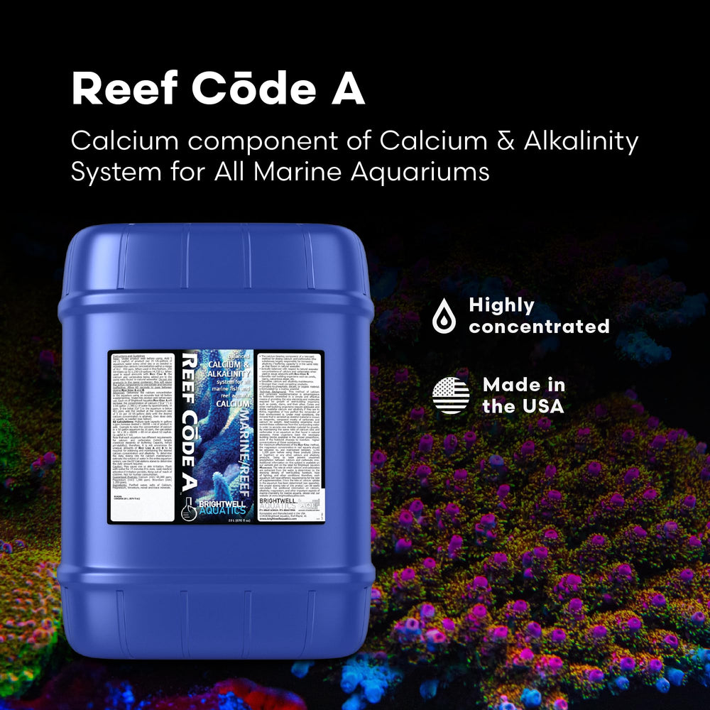 Brightwell Aquatics Reef Code A, etiquette-lisible: dosages faciles et precis.