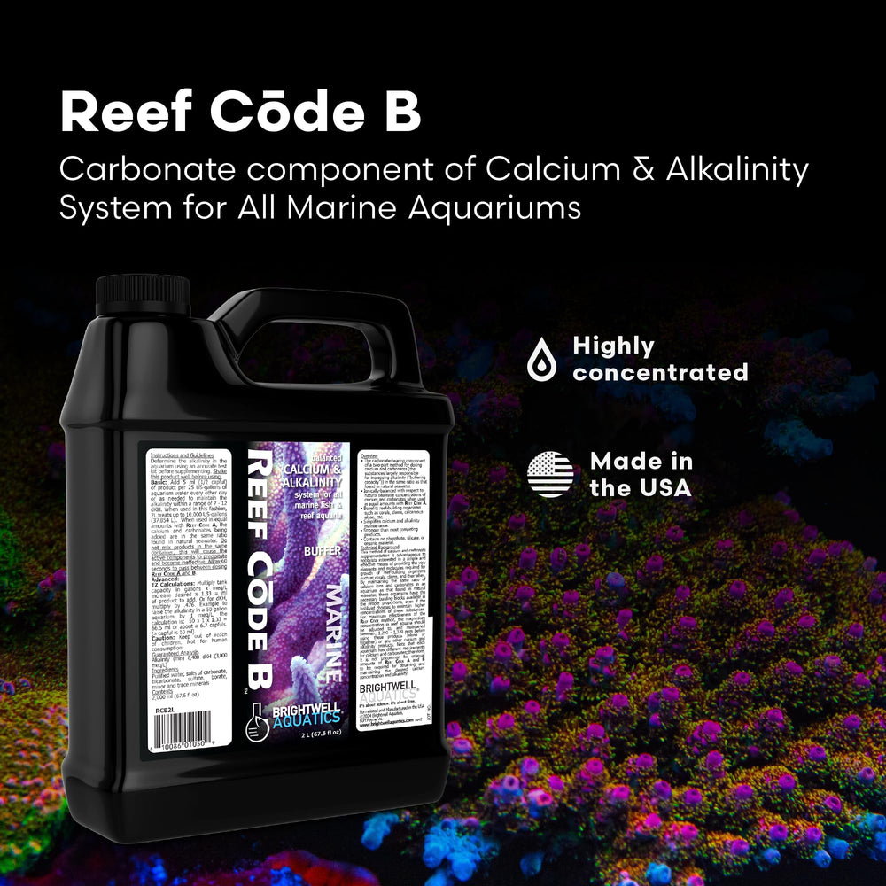 Reef Code B, portion doseuse, facilite le dosage régulier de l'alcalinité.