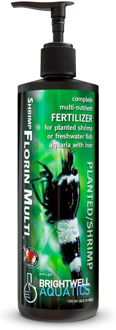 Brightwell Aquatics Shrimp FlorinMulti – bouteille; nutriments complets pour plantes, sans cuivre.