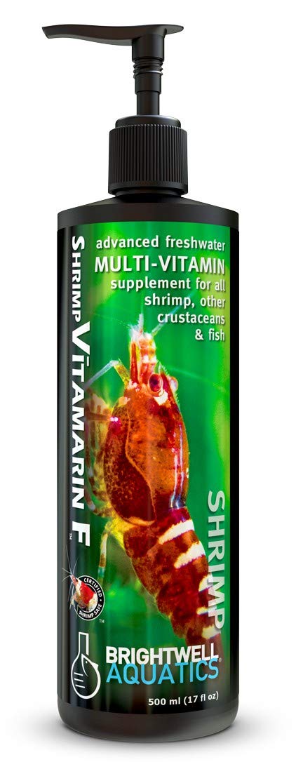Brightwell Aquatics Shrimp Vitamarin F, bouteille – supplément vitaminé pour crevettes et crustacés d'eau douce.