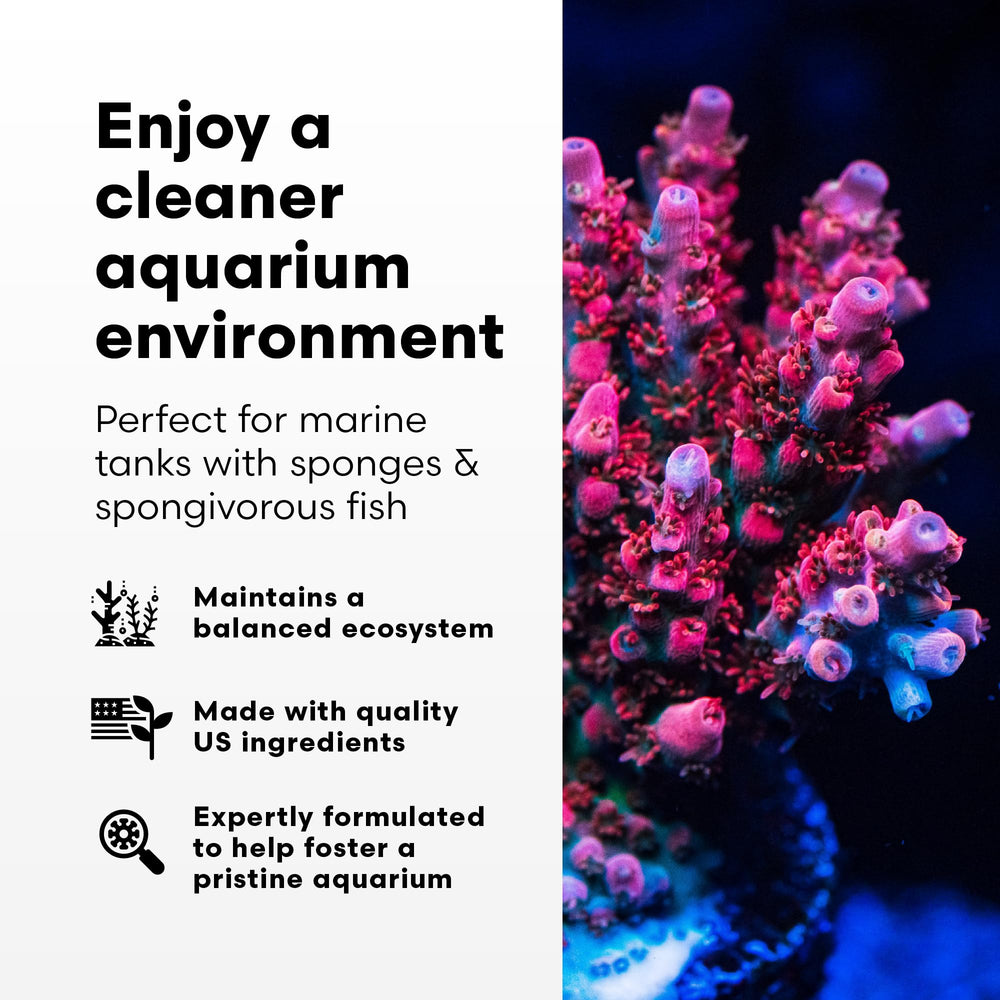 Brightwell Aquatics SpongExcel — etiquette-produit: affiche dosage recommandé et usage sûr.