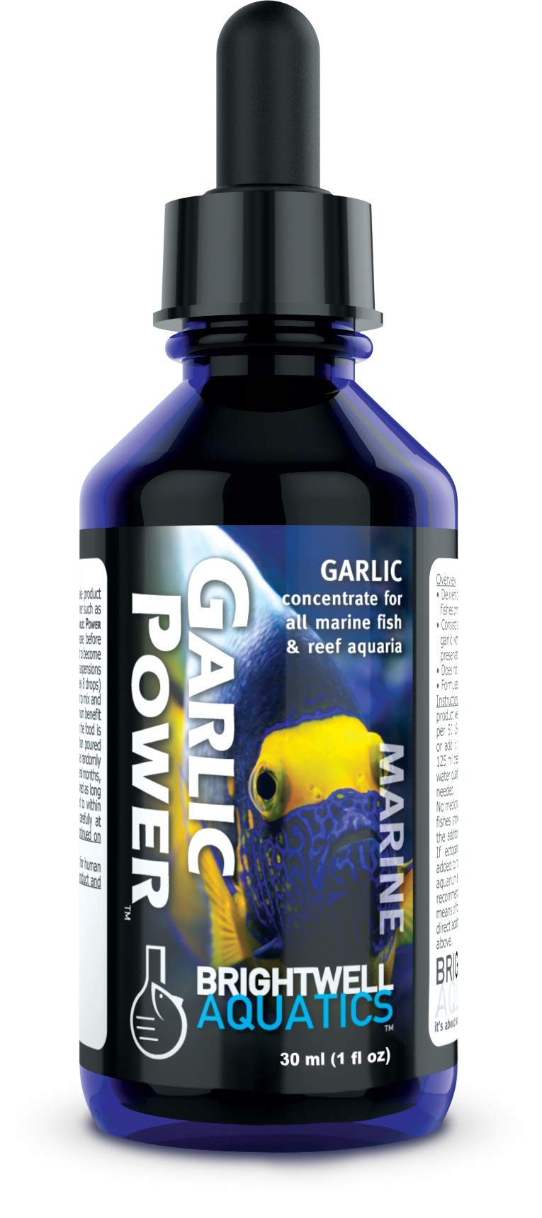 Brightwell GarlicPower, flacon 30 ml prêt à nourrir les poissons marins.