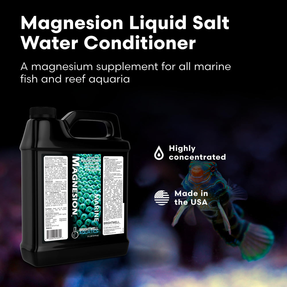 Brightwell Magnesion – etiquette lisible, apport magnésium fiable pour l'équilibre des paramètres