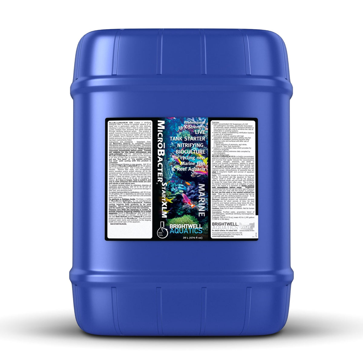Brightwell MicroBacter Start XLM - bouteille prête à démarrer la filtration biologique dans l'aquarium