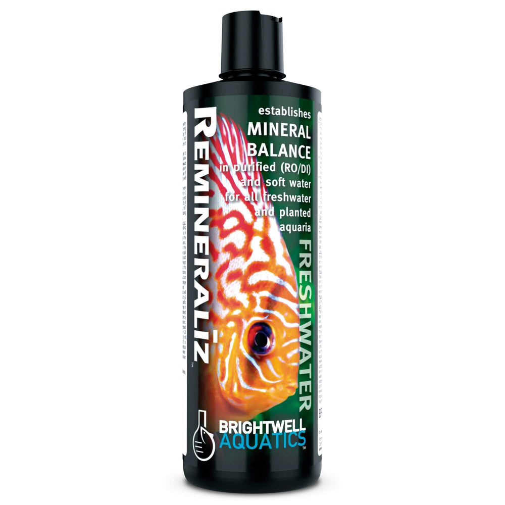 Brightwell Aquatics Remineraliz — bouteille-minéraux rééquilibre l’eau distillée.