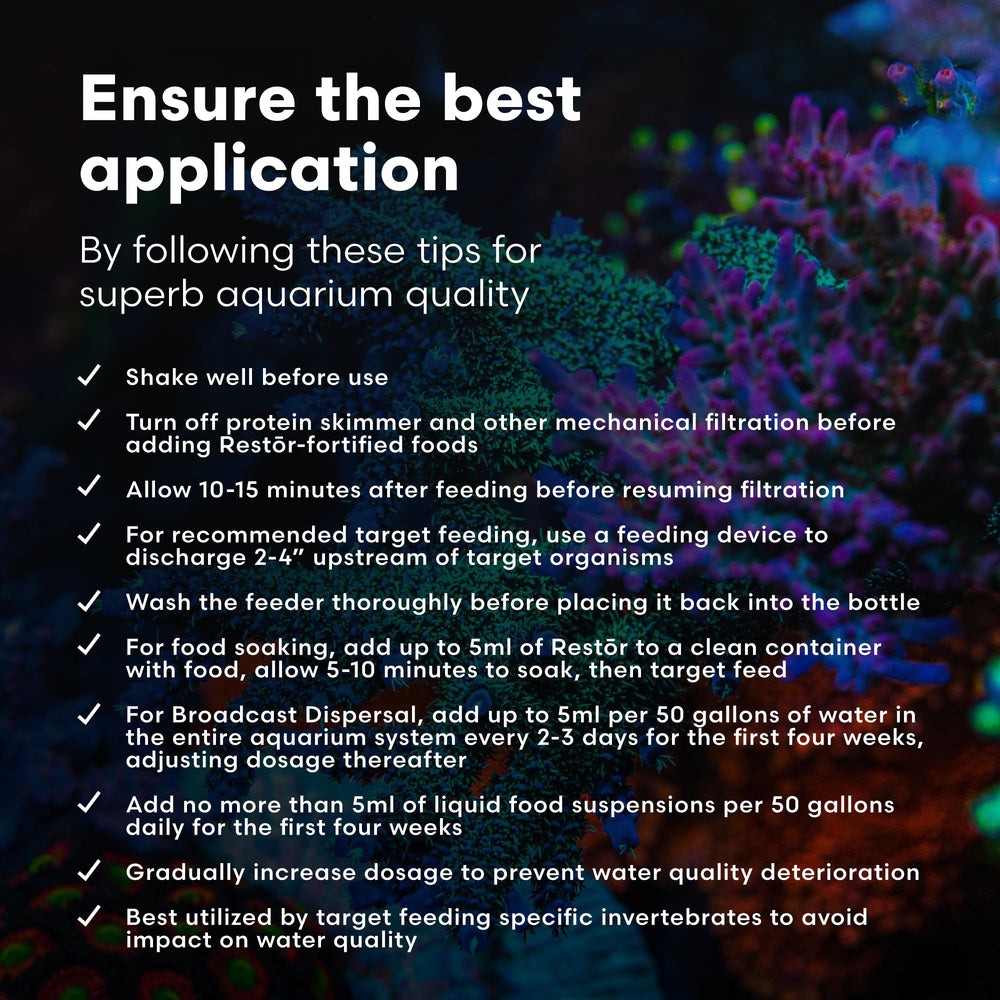 Brightwell Restor – usage dans l aquarium nouvellement mis en place