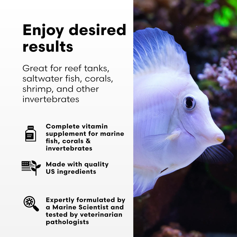 Vitamarin-M Brightwell Aquatics – Coraux en fragging favorisent croissance et vitalité.
