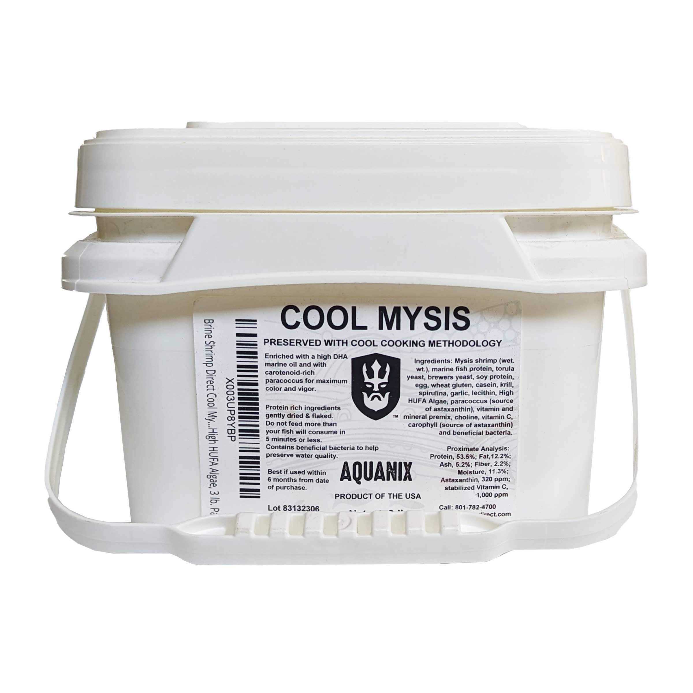 Brine Shrimp Direct - flocons Mysis frais pour alimentation marine stable et riche en protéines.