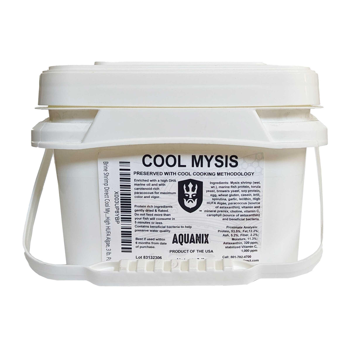 Brine Shrimp Direct - flocons Mysis frais pour alimentation marine stable et riche en protéines.