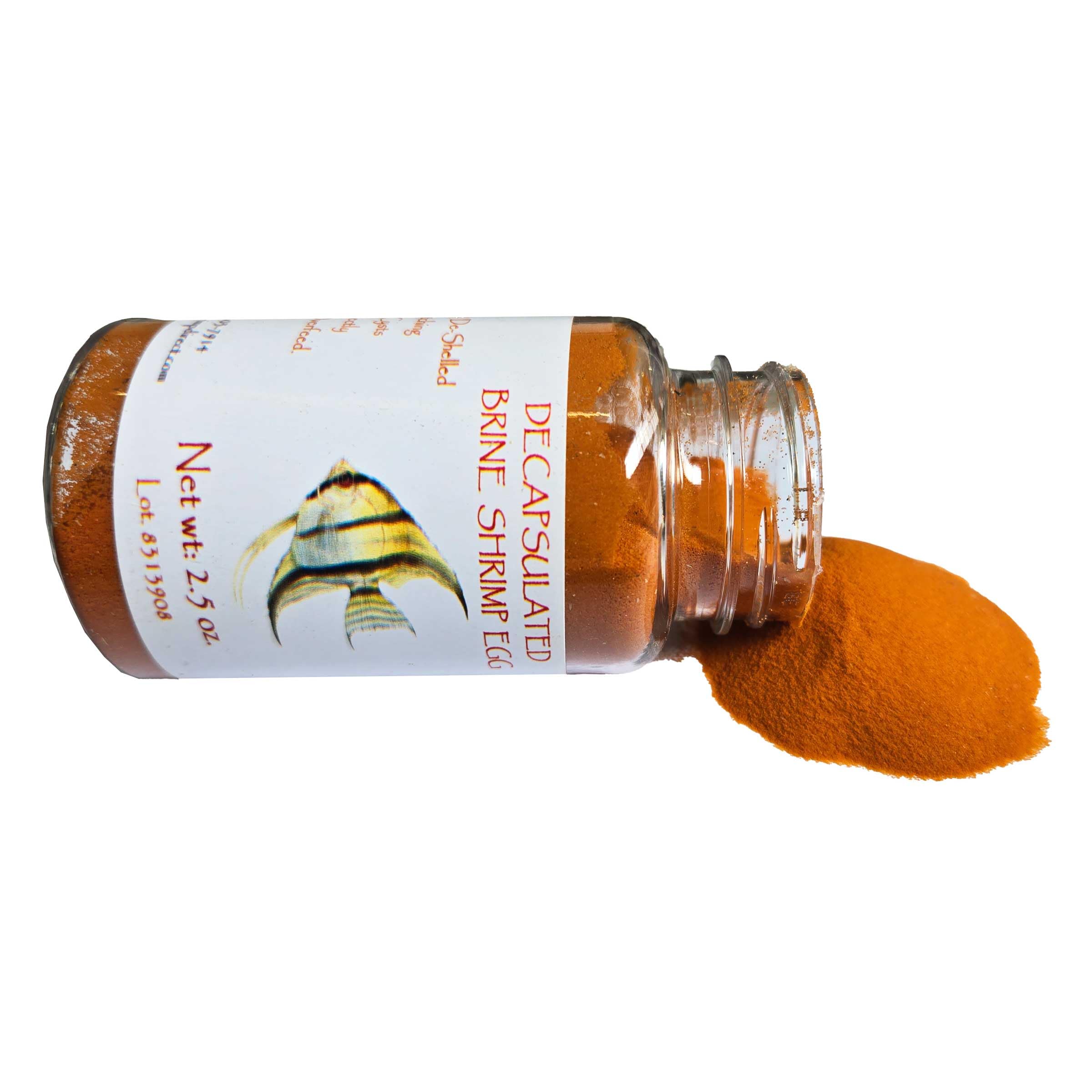 Brine Shrimp Direct œufs décapsulés, réhydratation rapide pour poissons juvéniles.