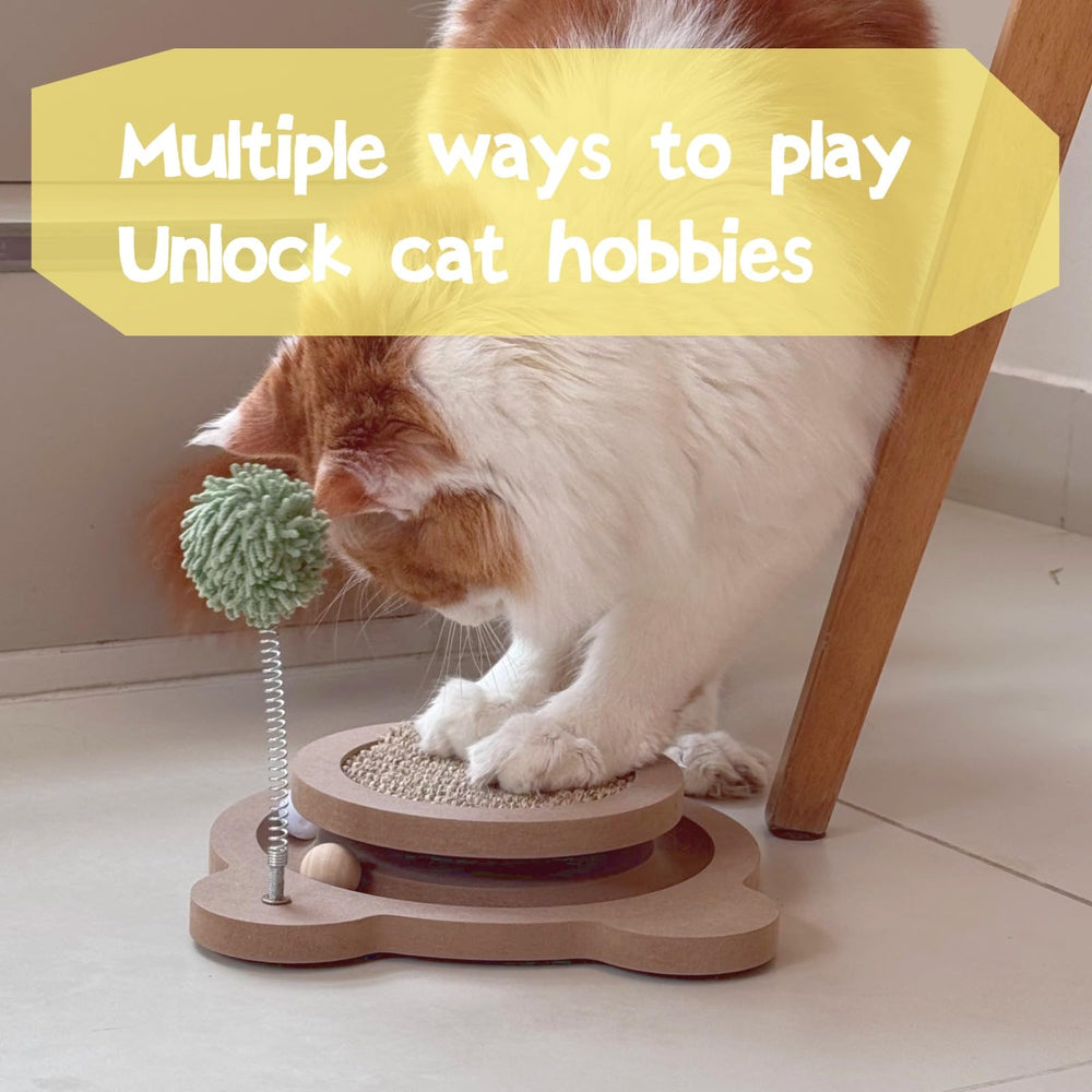 Britepaws design compact rond, économise l’espace tout en multipliant les divertissements.
