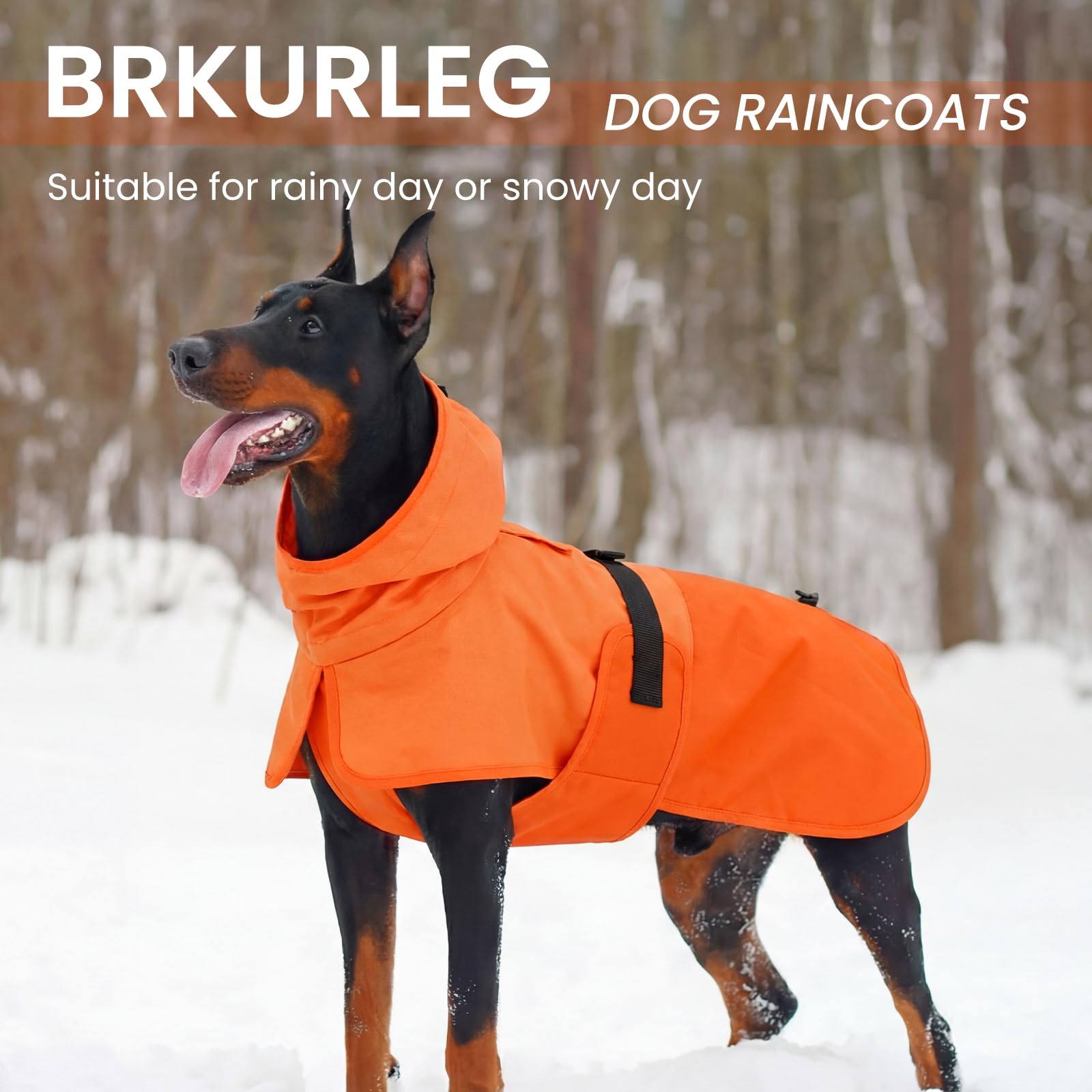 BRKURLEG matériau-respirant, confort lors de longues promenades sous la pluie