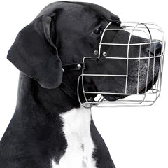 BRONZEDOG muselière grande taille avec cadre métallique pour contrôle sûr