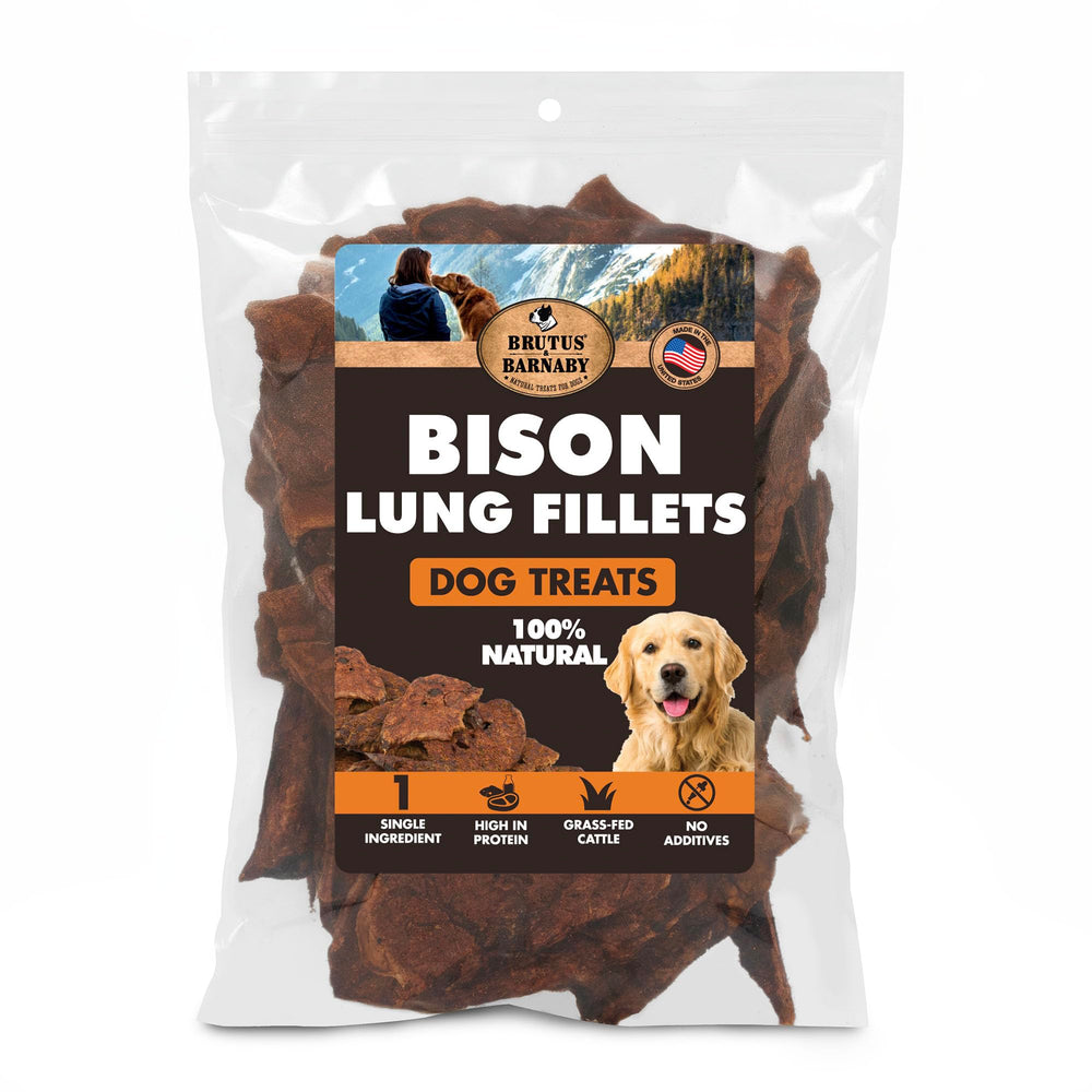 BRUTUS & BARNABY filets poumon bison chien, texture naturelle et appétit renforcé