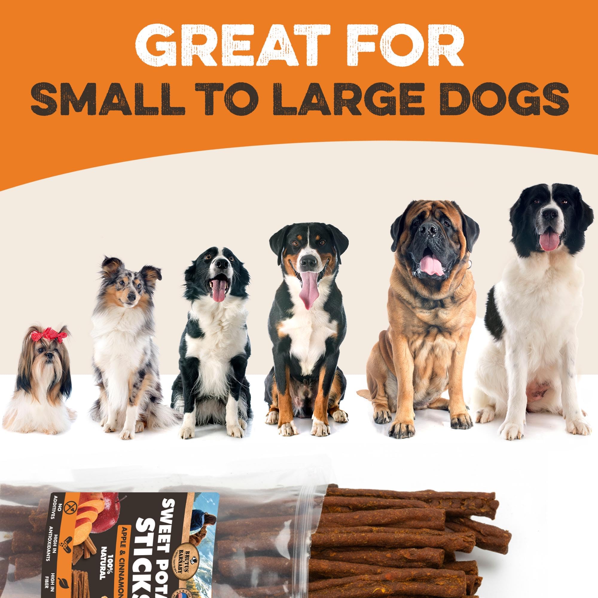 BRUTUS & BARNABY patates douces sans céréales, option grain-free.