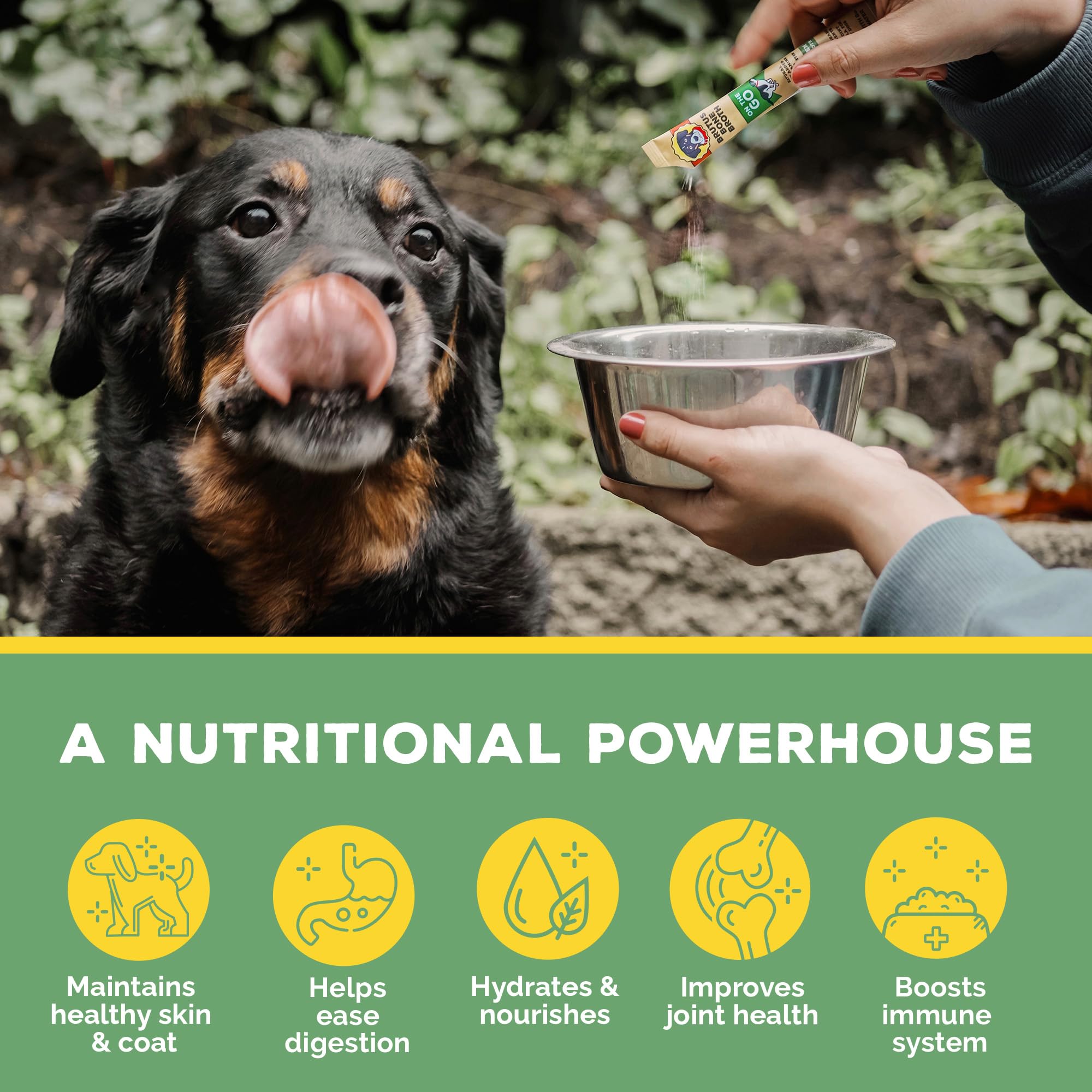 Brutus Bone Broth sans sodium ajouté — goût naturel et texture agréable.