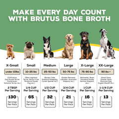 Bol de chien avec Bouillon Brutus, bouillon appétissant et sain