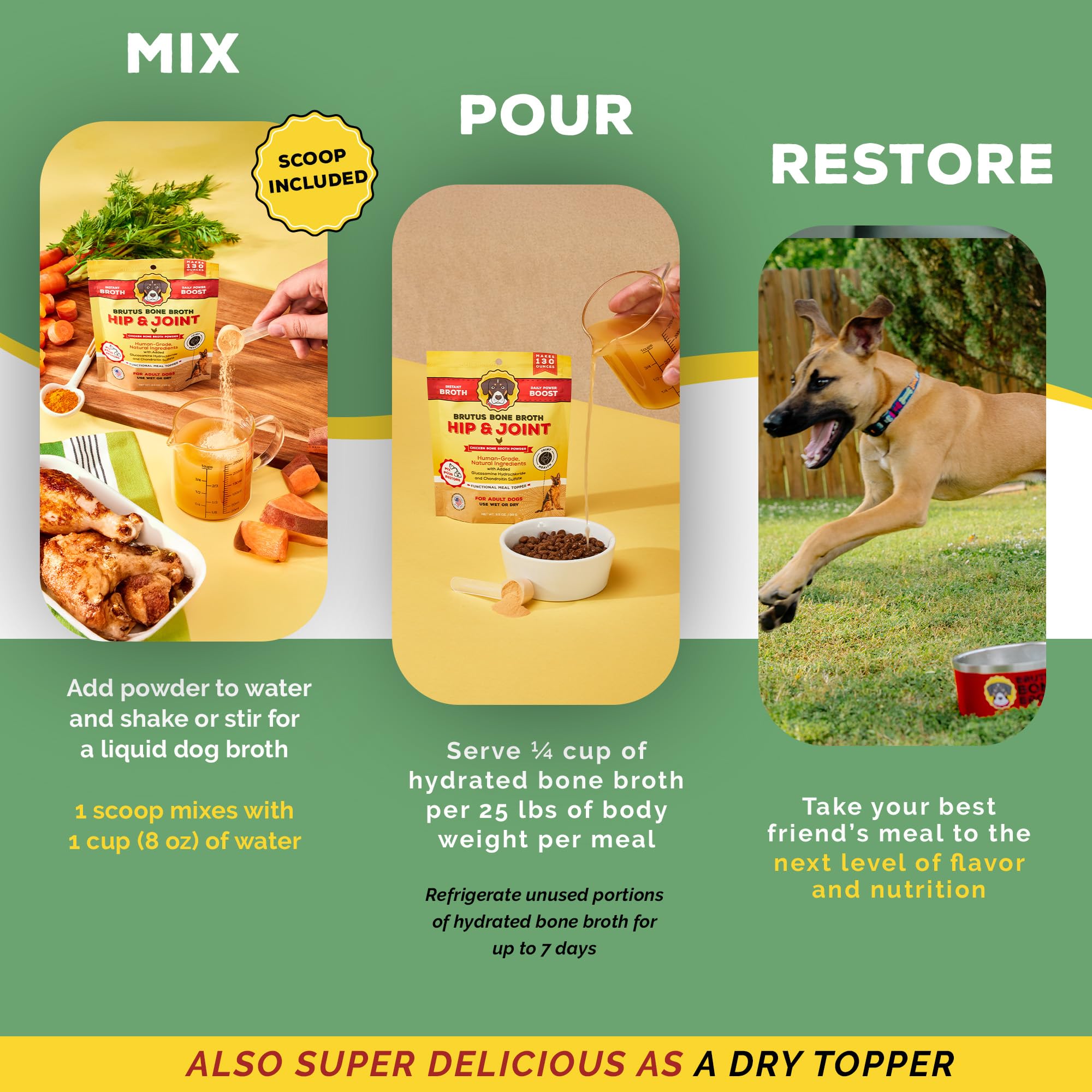 Dose unique Brutus Bouillon: complétez le repas sec