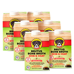 Brutus Broth pour chiens, bouteille-pour: riche en oméga pour peau et pelage sains.