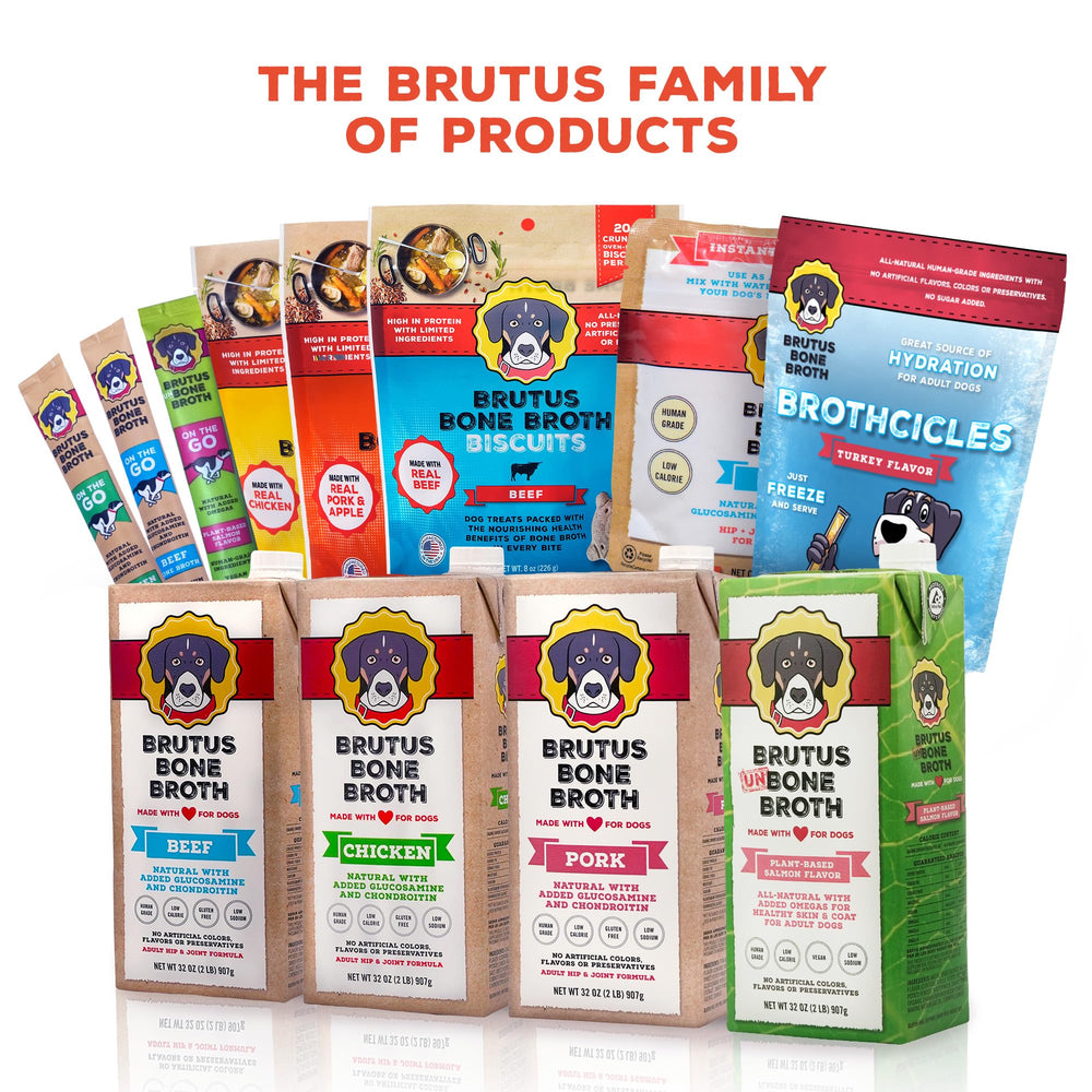Brutus Broth chien senior : adapté pour chiens âgés et actifs.