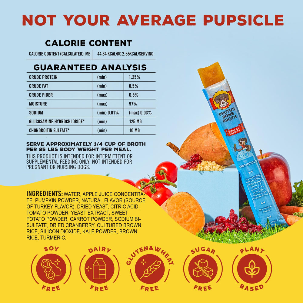 Brutus Brothcicles: super-aliments canneberge et kale pour chien.