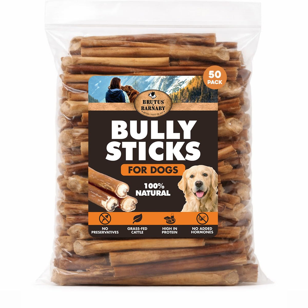 BRUTUS & BARNABY baton-bully 6 pouces emballage: pratique pour stockage familial.