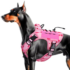 Bruvoalon harnais tactique rose camouflage, confort durable pour grandes promenades.