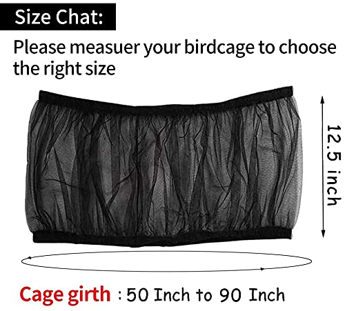 BSBMIEQM filet nylon maille cage, ventilation adaptée pour un oiseau confortable.