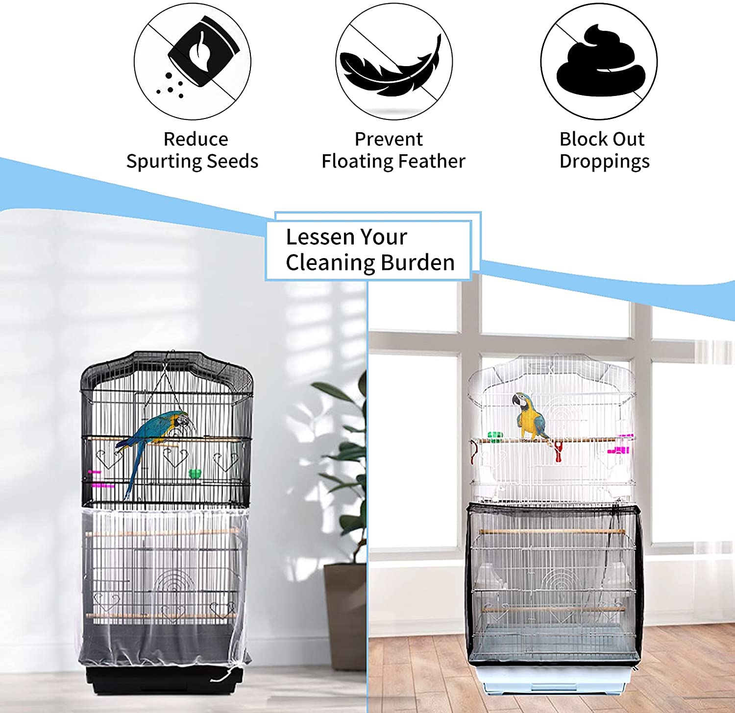 BSBMIEQM filet nylon respirant laisse passer l'air.