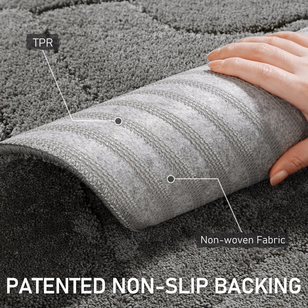 BSICPRO tapis microfibre absorbante gris capture saletés et humidité rapidement