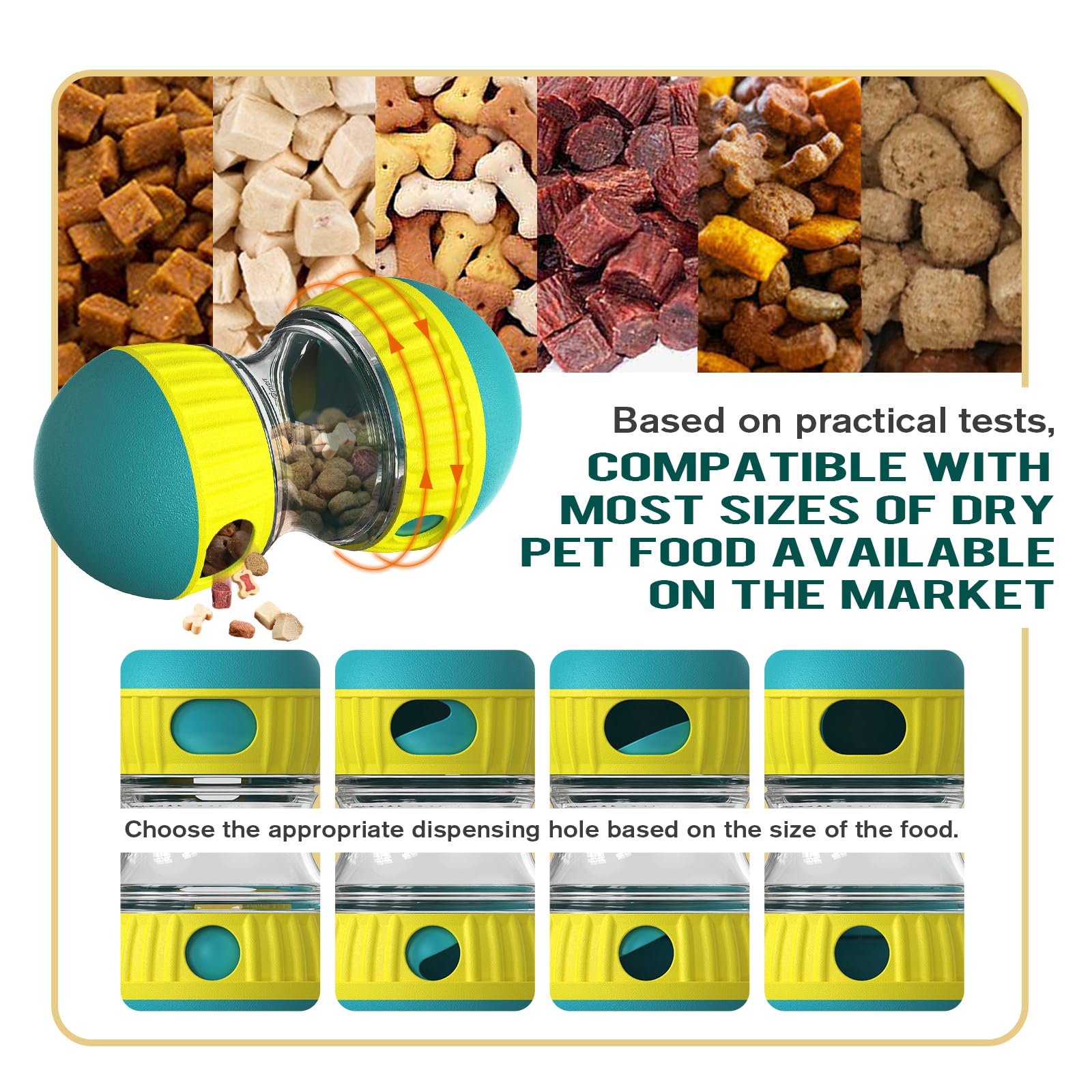 BSISUERM balle-puzzle stimule l’intelligence et l’instinct du chien