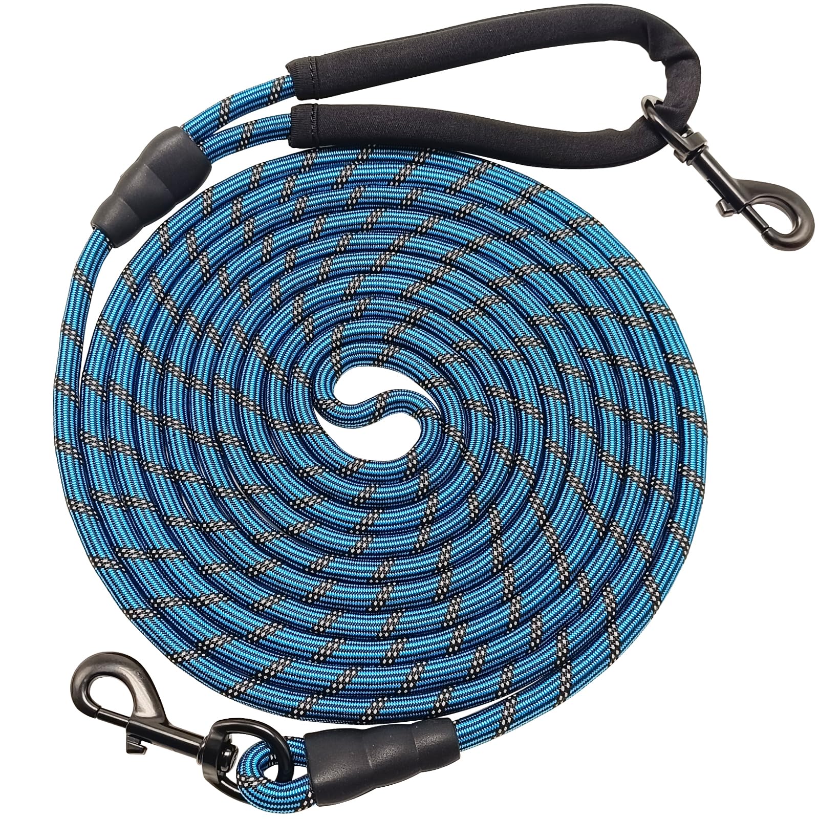 BTINESFUL longue longe chien 10 pieds avec poignée douce pour promenades confortables