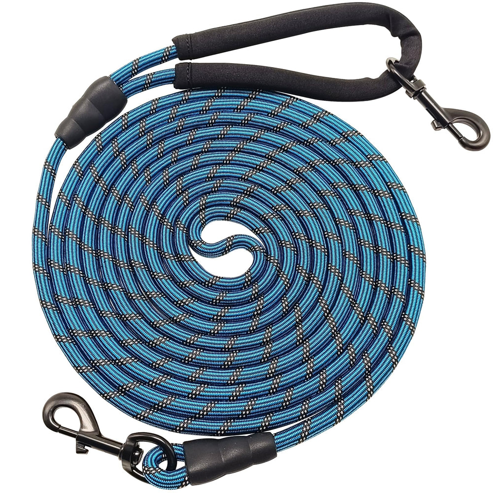 BTINESFUL longue longe chien 10 pieds avec poignée douce pour promenades confortables