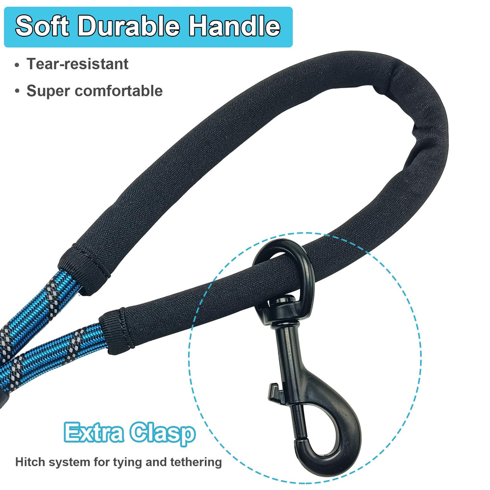 BTINESFUL longe chien 20 pieds avec mousquetons pivotants pour éviter les enchevêtrements