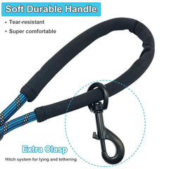 BTINESFUL longe chien 20 pieds avec mousquetons pivotants pour éviter les enchevêtrements