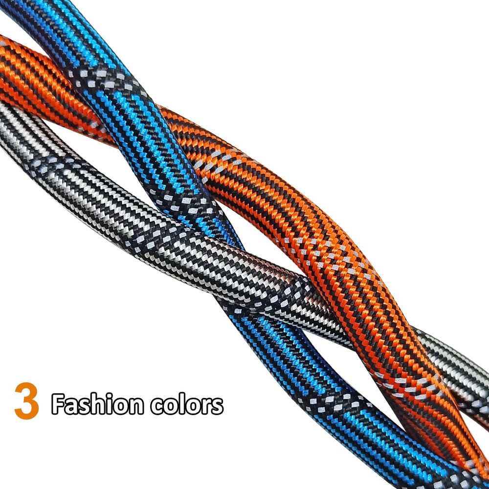 BTINESFUL longe chien double mousquetons pivotants pour mouvements fluides et sécurité