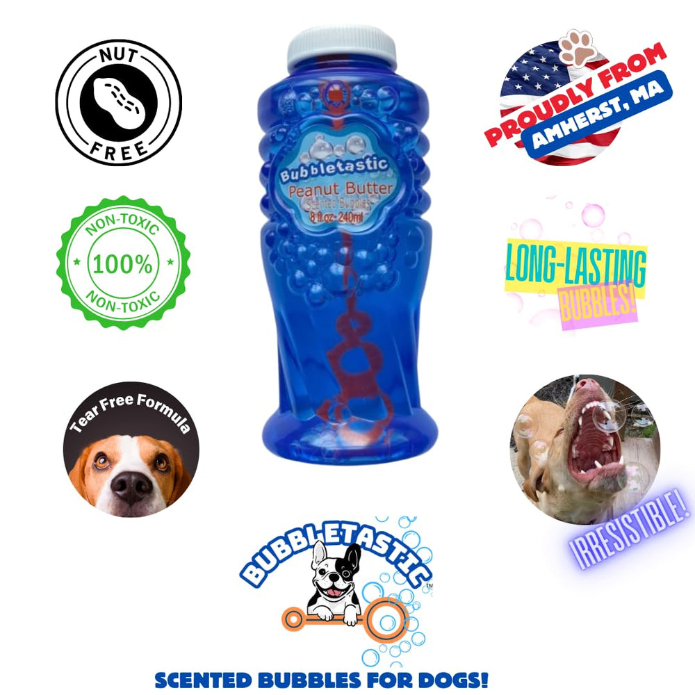 Bubbletastic Bulles non toxiques, sécurité pour chiens et enfants lors du jeu