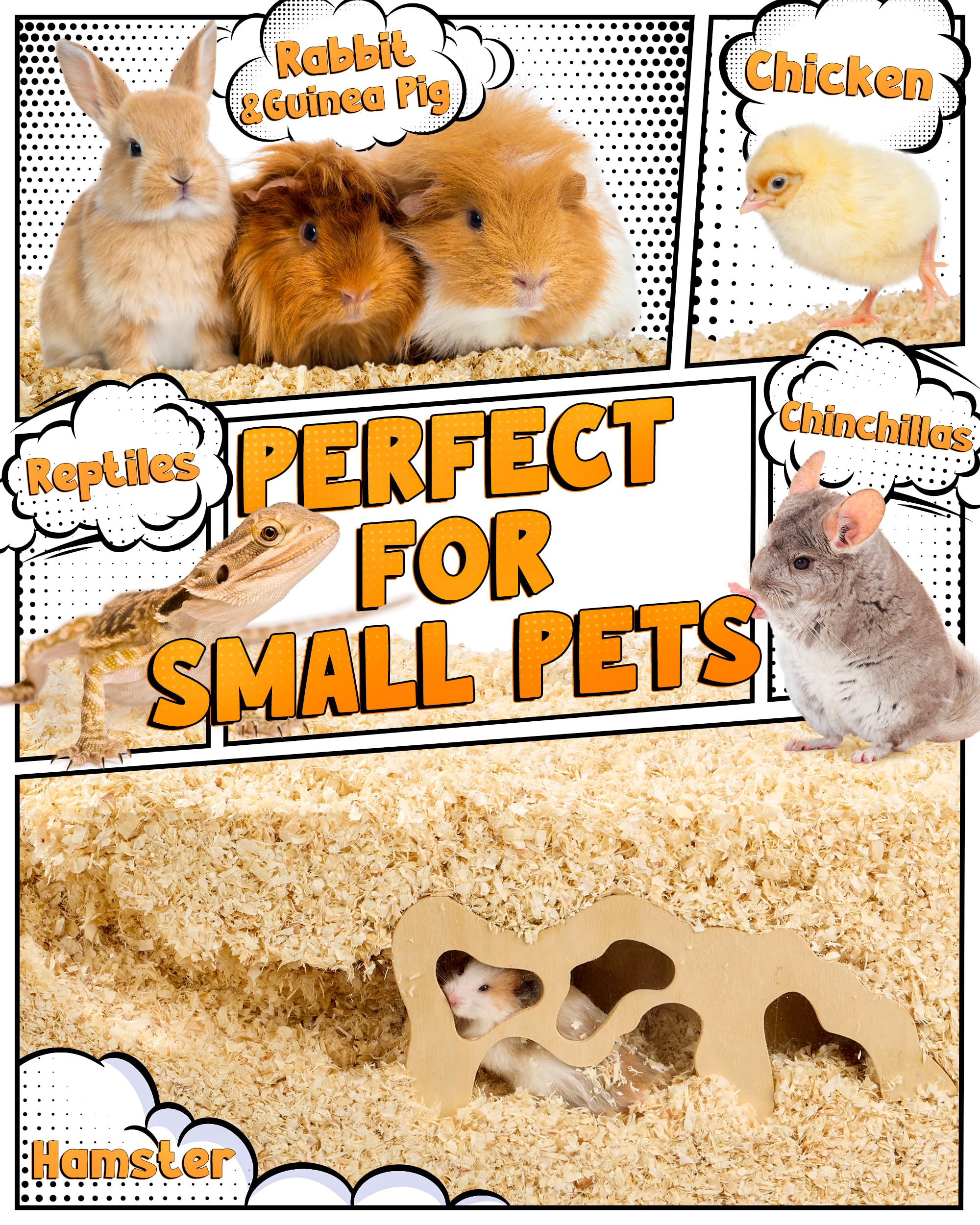 BUCATSTATE Aspen: adapté pour lapins, cochons d'Inde, hamsters et chinchillas