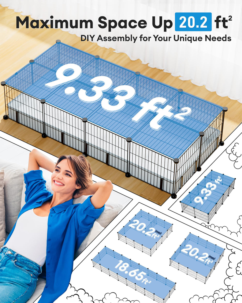 BUCATSTATE cage-animaux-interieur, ideale pour usage en interieur.