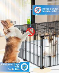 Structure métallique durable de la cage bucatstate pour animaux actifs.