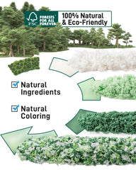 BUCATSTATE litière en papier menthe, 99% sans poussière pour un habitat propre.