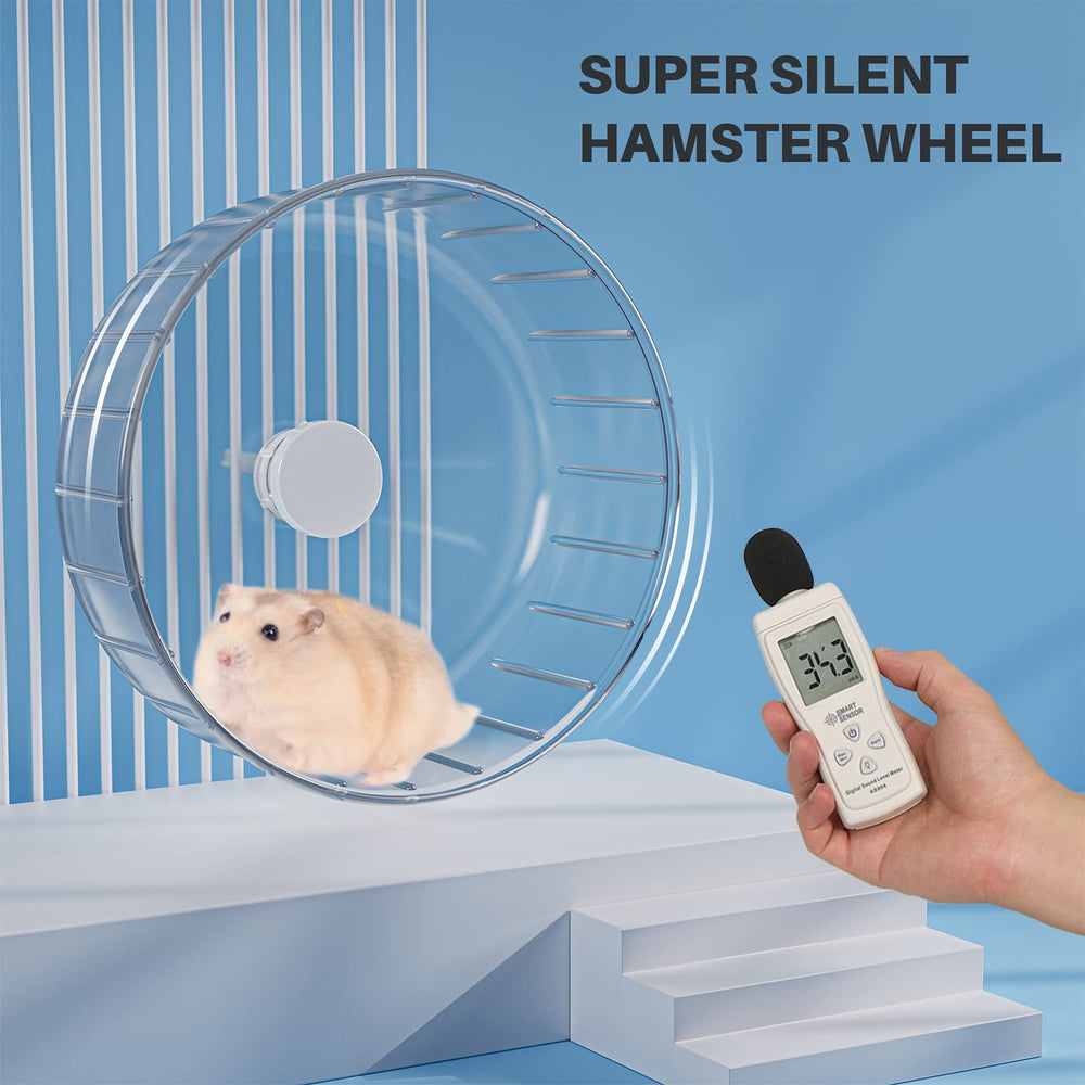 Roue silencieuse BUCATSTATE pour hamster 6,7 pouces, adaptée aux petits rongeurs à domicile.
