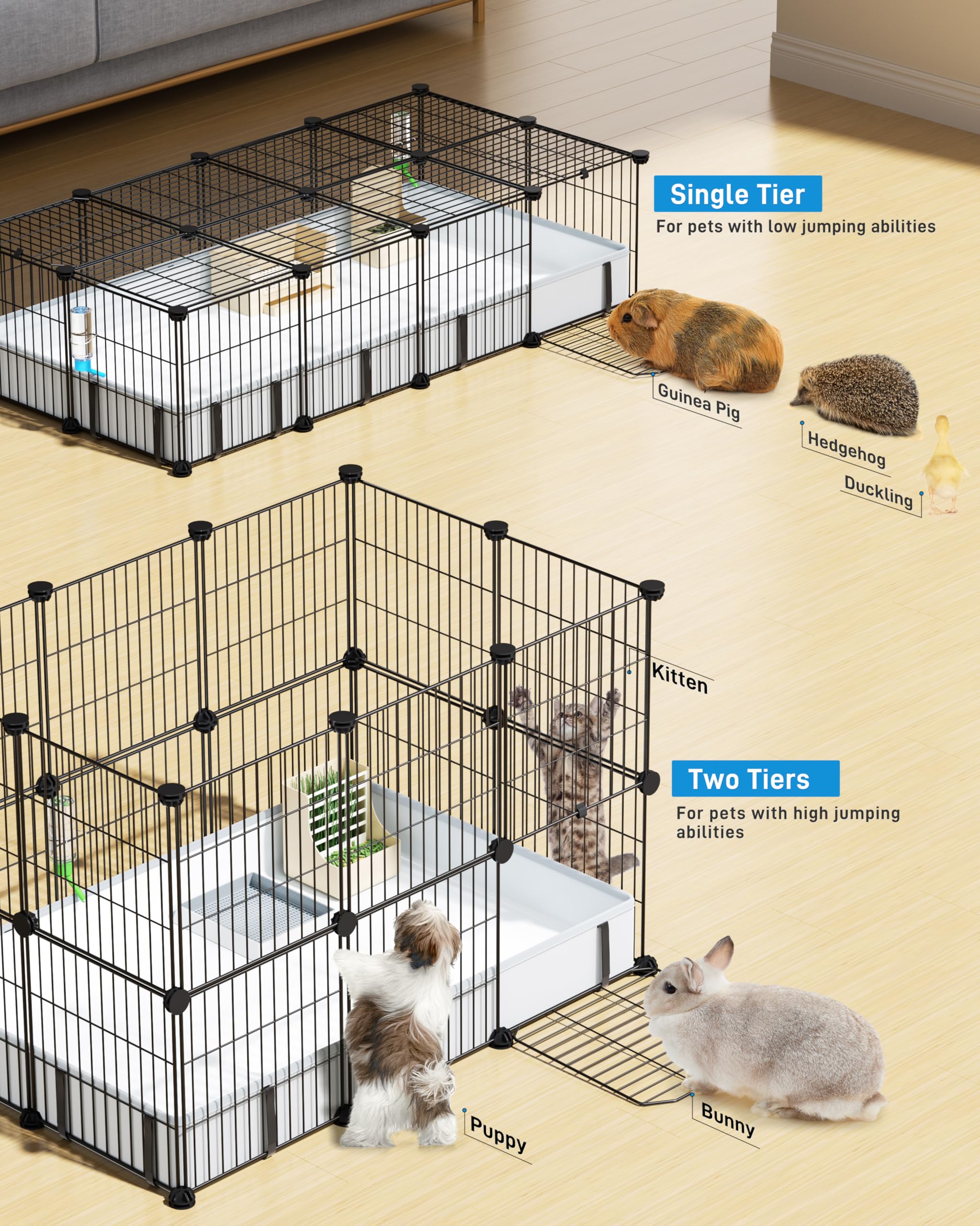 Utilisation intérieur/extérieur bucatstate: cage polyvalente pour divers environnements.