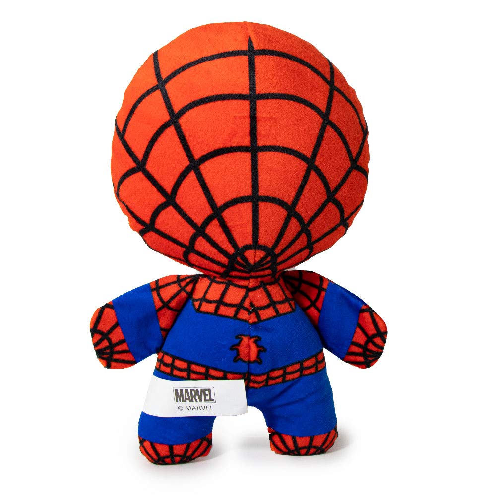Jouet Buckle-Down Spider-Man, peluche feutre non abrasif, douceur et sécurité.