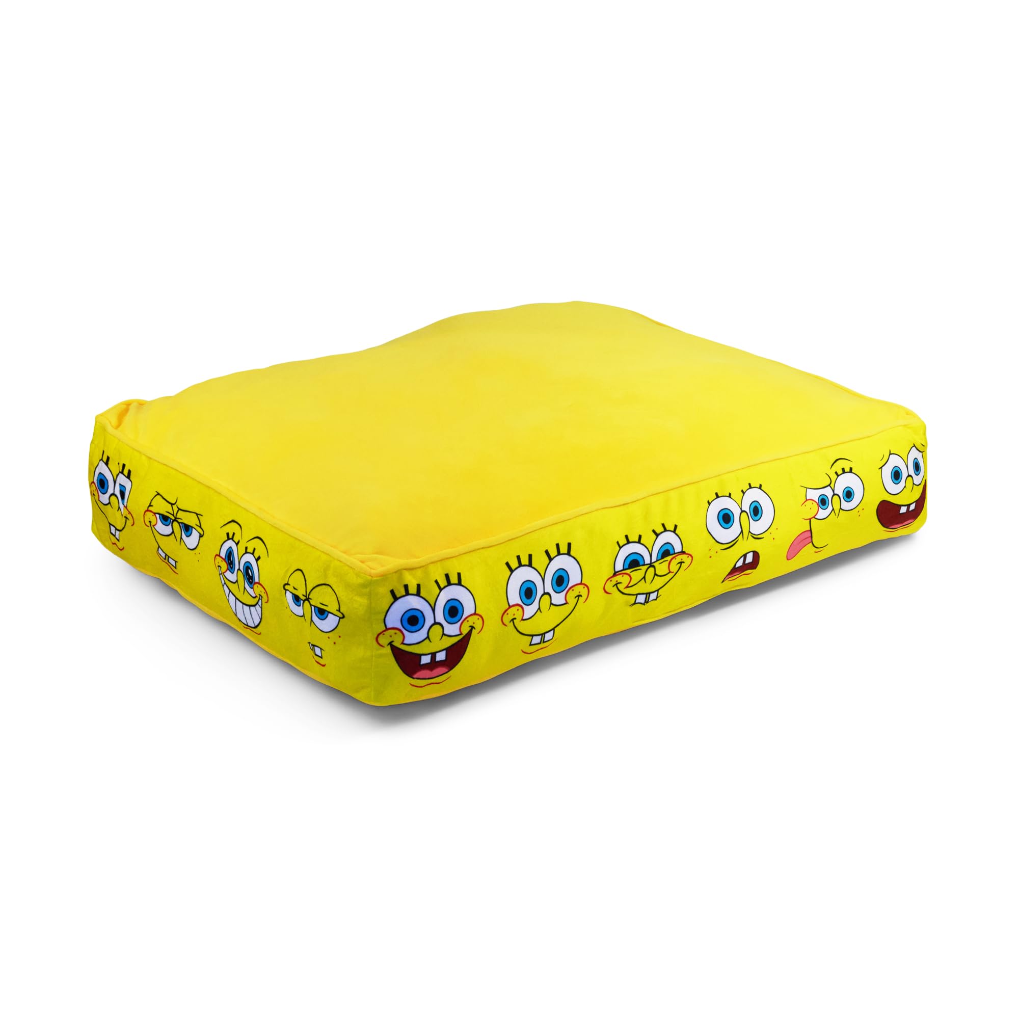 Motif SpongeBob jaune sur le lit, texture ultra douce et réconfortante