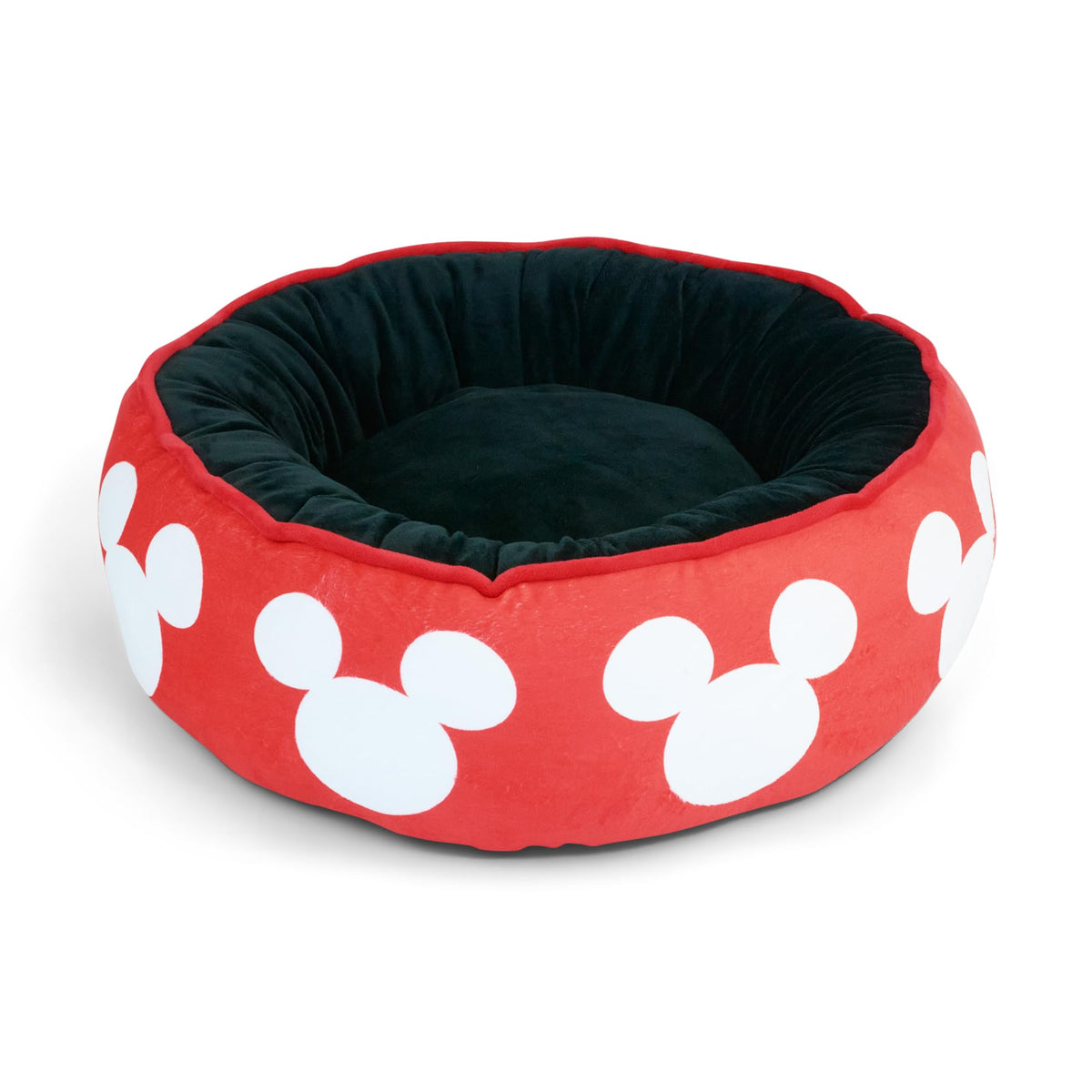 Lit donut Buckle-Down Disney avec motif oreilles de Mickey pour un repos douillet.