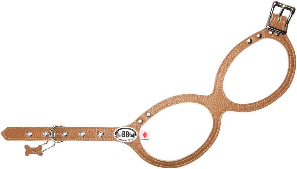 Buddy Belt harnais cuir caramel premium vue d'ensemble et artisanat